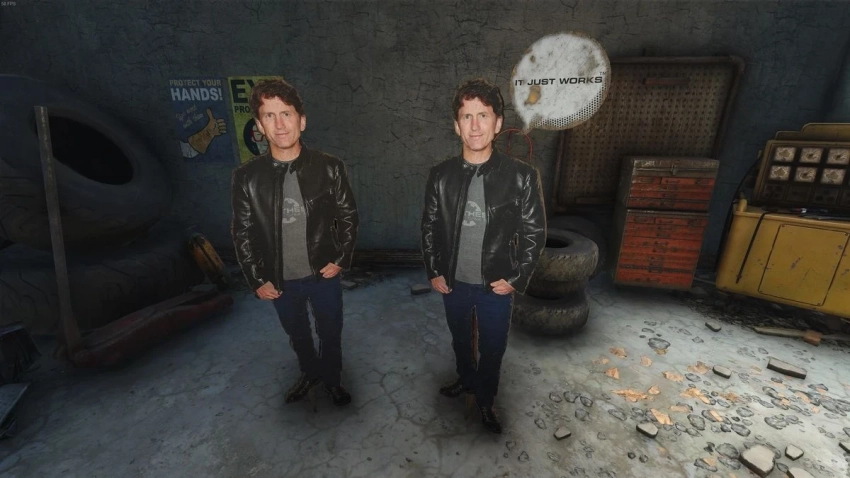 Моддер добавил в Fallout 4 неубиваемую картонную версию Тодда Говарда